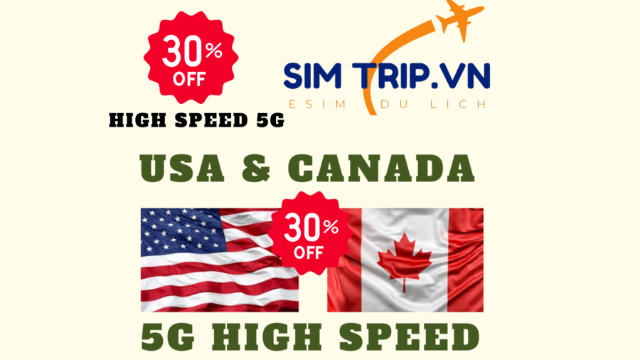 Sim Du Lịch Mỹ & Canada